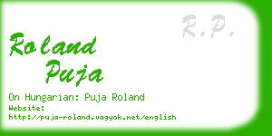 roland puja business card